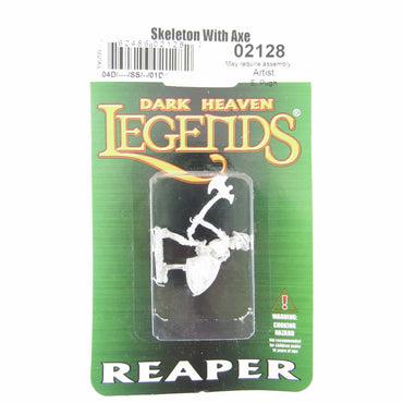 RPR02128 Skeleton with Axe Miniature 25mm Heroic Scale Dark Heaven (ONLINE ORDER ONLY)