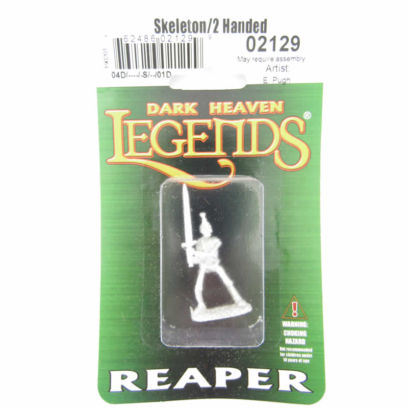 RPR02129 Skeleton 2 Handed Sword Miniature 25mm Heroic Scale (ONLINE ORDER ONLY)
