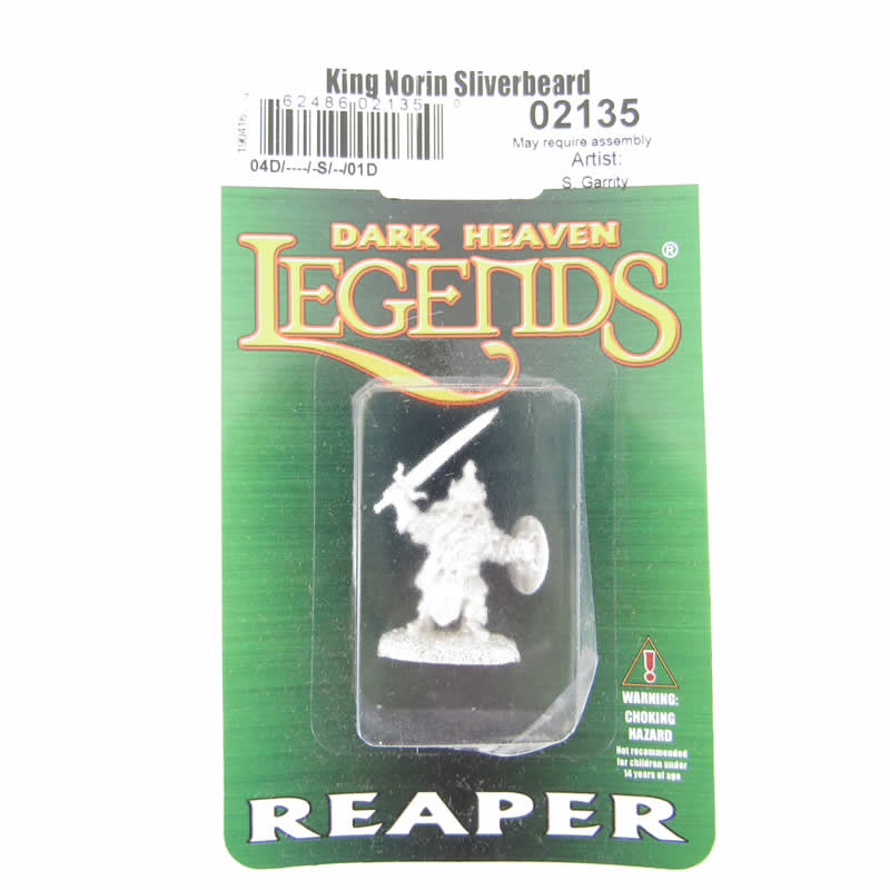 RPR02135 King Norin Sliverbeard Fighter Miniature 25mm Heroic Scale (ONLINE ORDER ONLY)