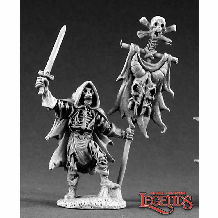 RPR02137 Skeleton Stdandard Bearer Miniature 25mm Heroic Scale (ONLINE ORDER ONLY)