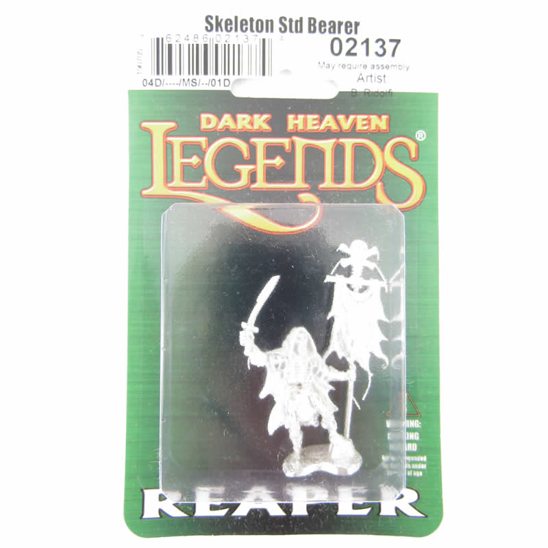 RPR02137 Skeleton Stdandard Bearer Miniature 25mm Heroic Scale (ONLINE ORDER ONLY)