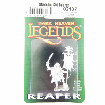 RPR02137 Skeleton Stdandard Bearer Miniature 25mm Heroic Scale (ONLINE ORDER ONLY)