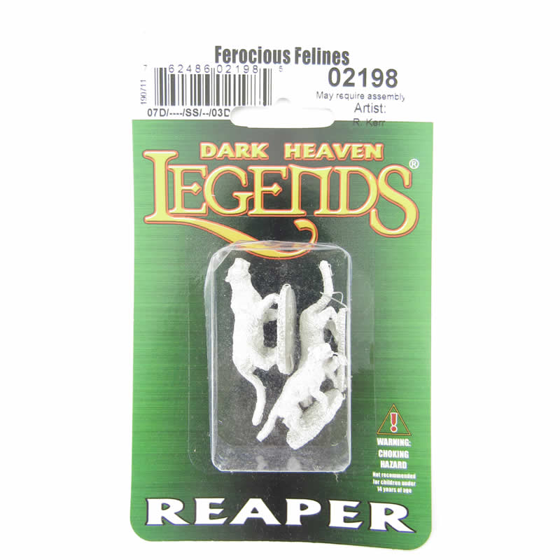 RPR02198 Ferocious Felines Miniature 25mm Heroic Scale Dark Heaven Reaper Miniatures (ONLINE ORDER ONLY)