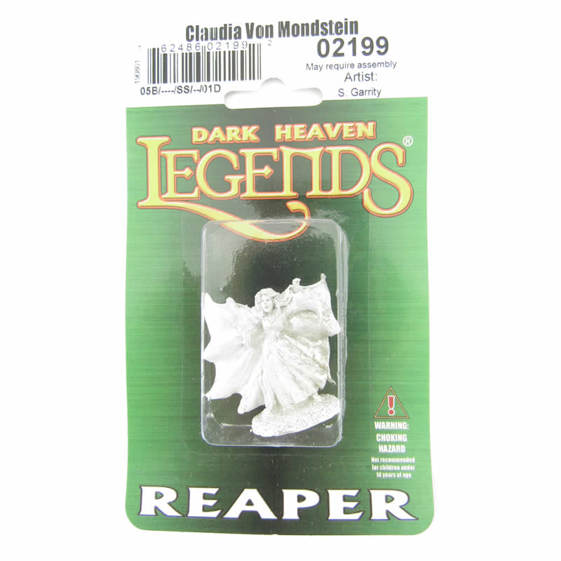 RPR02199 Claudia Von Mondstein Vampire Miniature 25mm Heroic Scale (ONLINE ORDER ONLY)