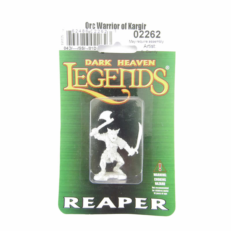 RPR02262 Orc Warrior of Kargir Miniature 25mm Heroic Scale Dark Heaven (ONLINE ORDER ONLY)