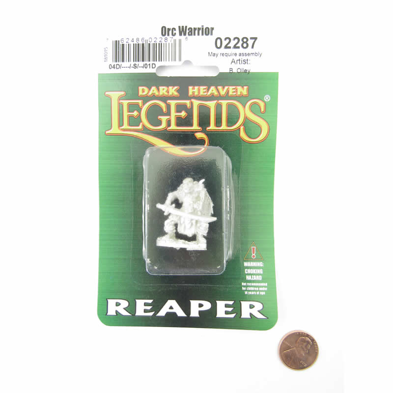 RPR02287 Orc Warrior Miniature 25mm Heroic Scale Dark Heaven Legends (ONLINE ORDER ONLY)