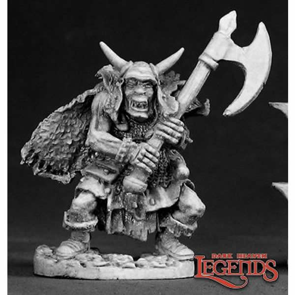 RPR02318 Ferach Orc Warlord Miniature 25mm Heroic Scale Dark Heaven (ONLINE ORDER ONLY)