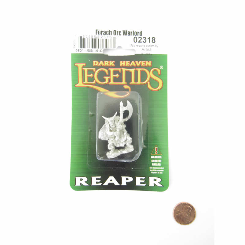 RPR02318 Ferach Orc Warlord Miniature 25mm Heroic Scale Dark Heaven (ONLINE ORDER ONLY)