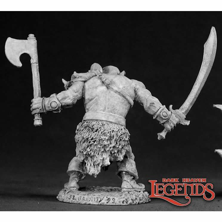 RPR02321 Black Orc Warrior Miniature 25mm Heroic Scale Dark Heaven Legends (ONLINE ORDER ONLY)
