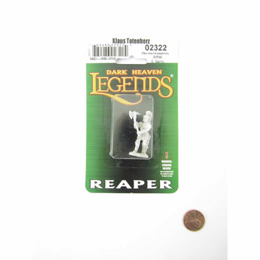 RPR02322 Klaus Totenherz Miniature 25mm Heroic Scale Dark Heaven Legends (ONLINE ORDER ONLY)