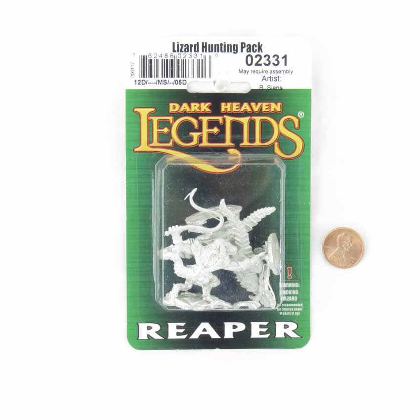 RPR02331 Lizard Hunting Pack Miniature 25mm Heroic Scale Dark Heaven (ONLINE ORDER ONLY)