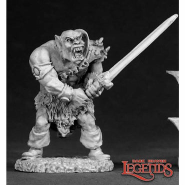 RPR02335 Black Orc Warrior Miniature 25mm Heroic Scale Dark Heaven Legends (ONLINE ORDER ONLY)