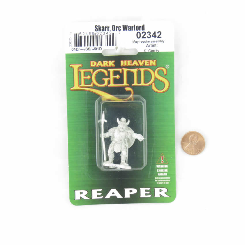 RPR02342 Skarr Orc Warlord Miniature 25mm Heroic Scale Dark Heaven (ONLINE ORDER ONLY)