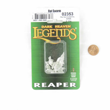 RPR02353 Rat Swarm Miniature 25mm Heroic Scale Dark Heaven Legends Reaper Miniatures (ONLINE ORDER ONLY)
