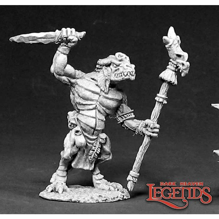 RPR02392 Shaman Lizardman Miniature 25mm Heroic Scale Dark Heaven (ONLINE ORDER ONLY)