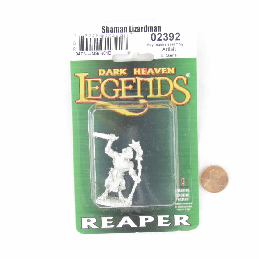 RPR02392 Shaman Lizardman Miniature 25mm Heroic Scale Dark Heaven (ONLINE ORDER ONLY)