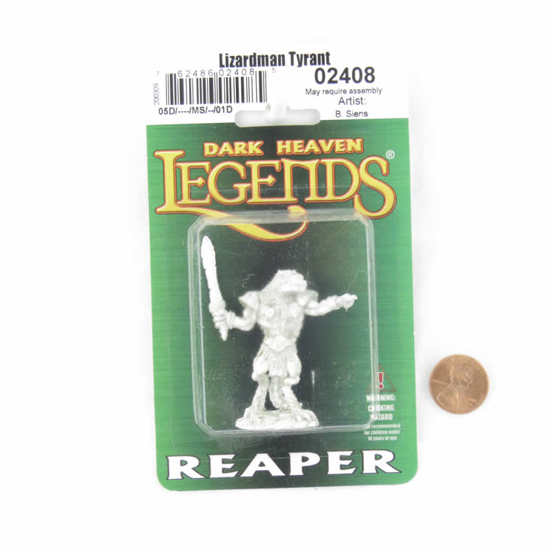 RPR02408 Lizardman Tyrant Miniature 25mm Heroic Scale Dark Heaven (ONLINE ORDER ONLY)