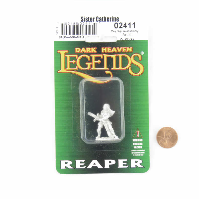 RPR02411 Sister Catherine Miniature 25mm Heroic Scale Dark Heaven (ONLINE ORDER ONLY)