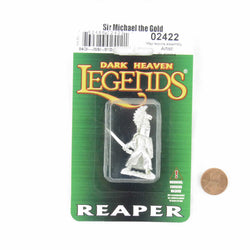 RPR02422 Sir Michael the Gold Miniature 25mm Heroic Scale Dark Heaven (ONLINE ORDER ONLY)