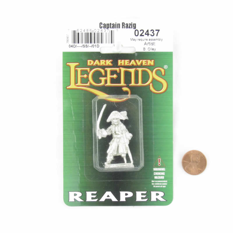 RPR02437 Captain Razig Miniature 25mm Heroic Scale Dark Heaven (ONLINE ORDER ONLY)