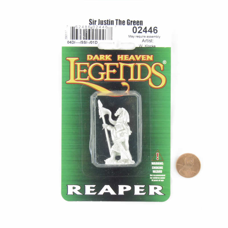 RPR02446 Sir Justin The Green Miniature 25mm Heroic Scale Dark Heaven (ONLINE ORDER ONLY)