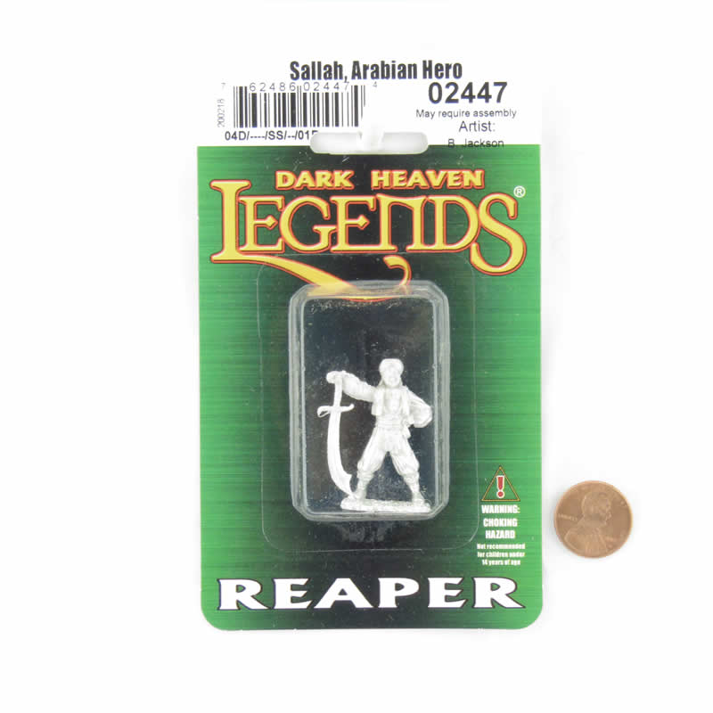 RPR02447 Sallah the Arabian Hero Miniature 25mm Heroic Scale Dark Heaven (ONLINE ORDER ONLY)