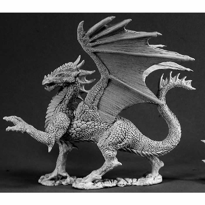 RPR02539 Silver Dragon Miniature 25mm Heroic Scale Dark Heaven (ONLINE ORDER ONLY)