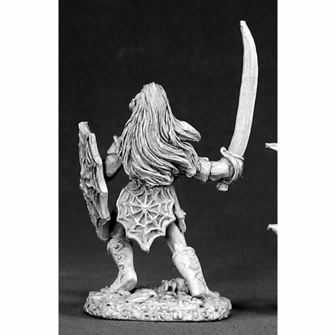 RPR02574 Female Dark Elf Fighter Miniature 25mm Heroic Scale (ONLINE ORDER ONLY)