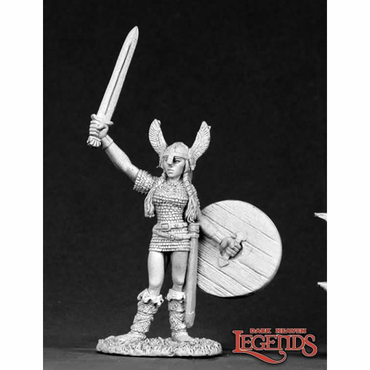 RPR02623 Sheya the Shield Maiden Miniature 25mm Heroic Scale Dark Heaven (ONLINE ORDER ONLY)