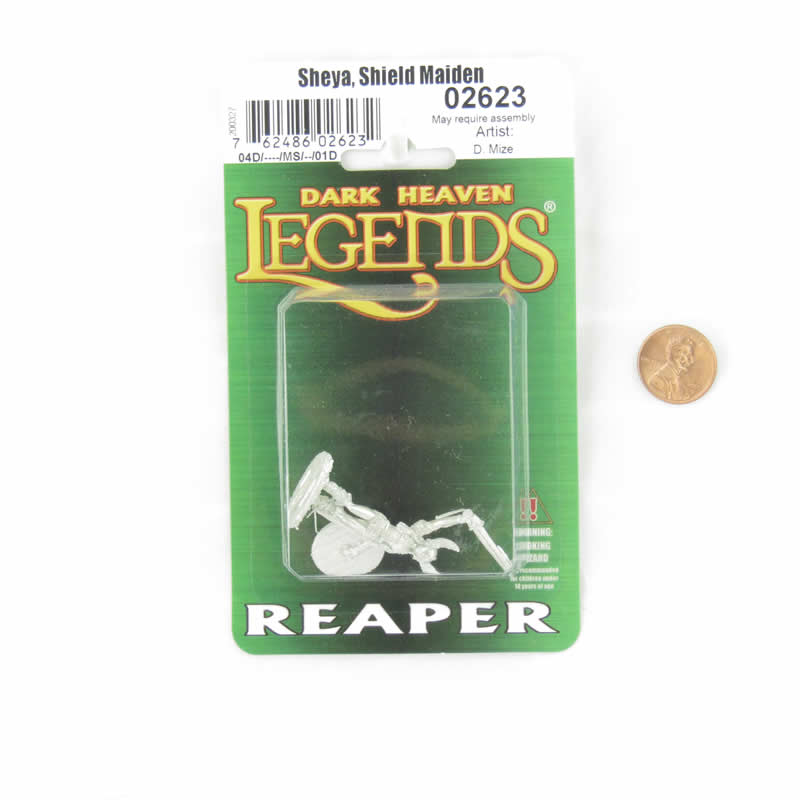 RPR02623 Sheya the Shield Maiden Miniature 25mm Heroic Scale Dark Heaven (ONLINE ORDER ONLY)