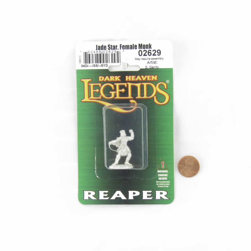 RPR02629 Jade Star Female Monk Miniature 25mm Heroic Scale Dark Heaven Legends (ONLINE ORDER ONLY)