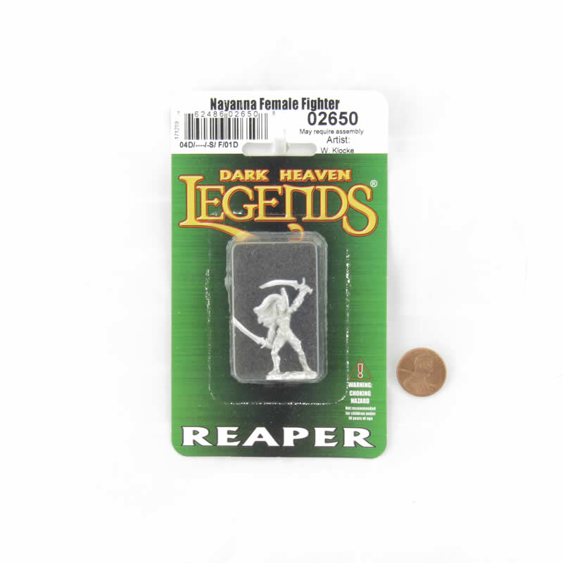 RPR02650 Nayanna Female Fighter Miniature 25mm Heroic Scale Dark Heaven Legends (ONLINE ORDER ONLY)