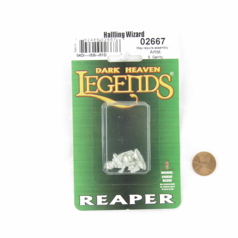 RPR02667 Halfling Wizard Miniature 25mm Heroic Scale Dark Heaven Legends (ONLINE ORDER ONLY)