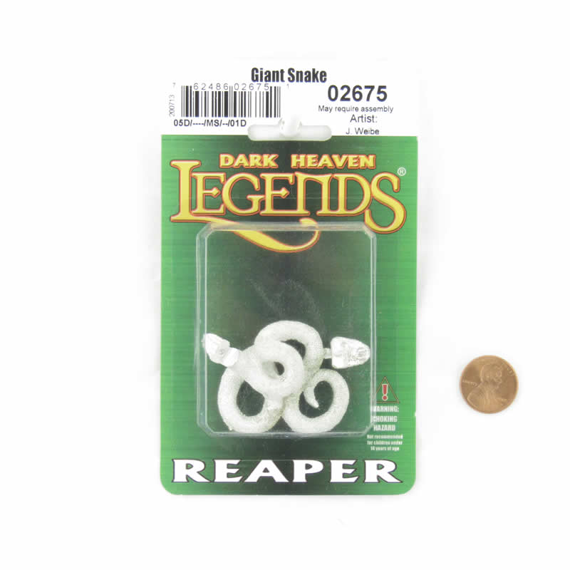RPR02675 Giant Snake Miniature 25mm Heroic Scale Dark Heaven Legends (ONLINE ORDER ONLY)