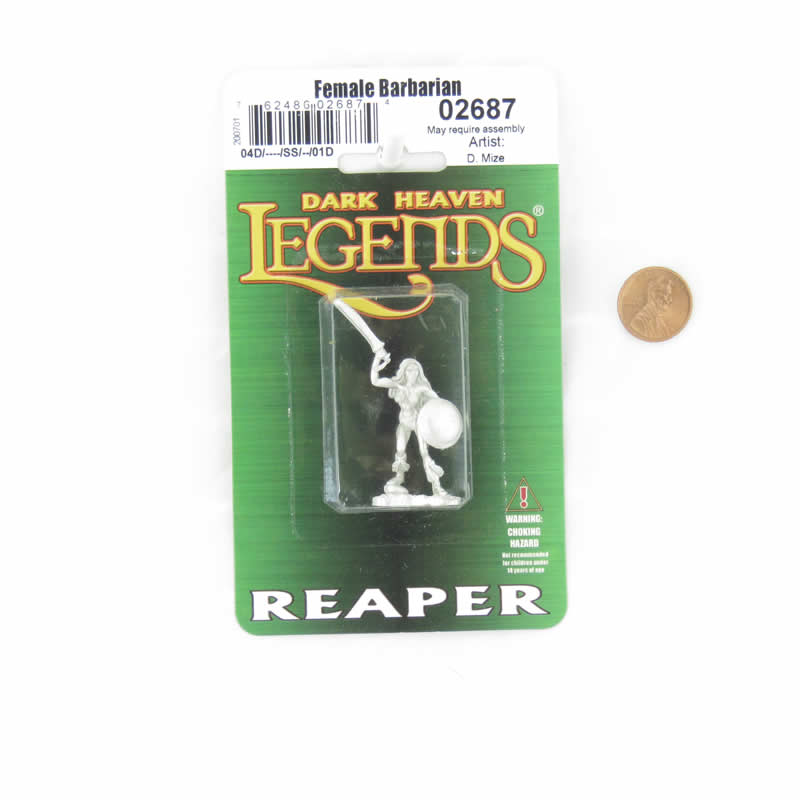 RPR02687 Female Barbarian Miniature 25mm Heroic Scale Dark Heaven Legends (ONLINE ORDER ONLY)