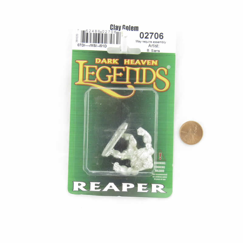 RPR02706 Clay Golem Miniature Figurine 25mm Heroic Scale Dark Heaven Legends (ONLINE ORDER ONLY)