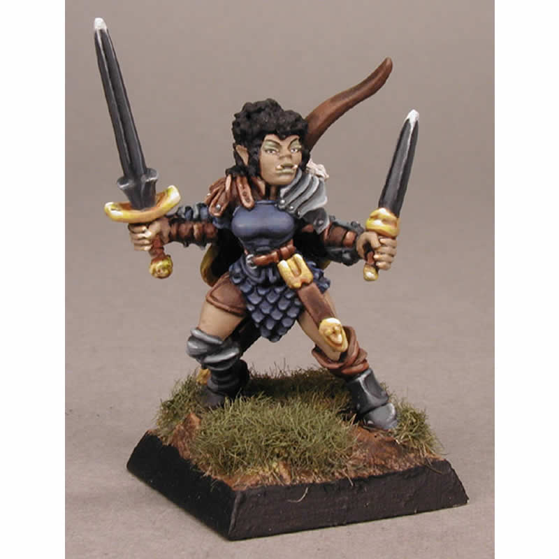RPR02708 Janara Halforc Miniature Figurine 25mm Heroic Scale Dark Heaven Legends (ONLINE ORDER ONLY)