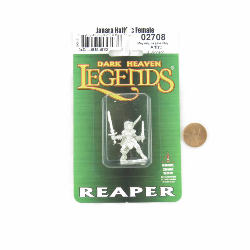 RPR02708 Janara Halforc Miniature Figurine 25mm Heroic Scale Dark Heaven Legends (ONLINE ORDER ONLY)