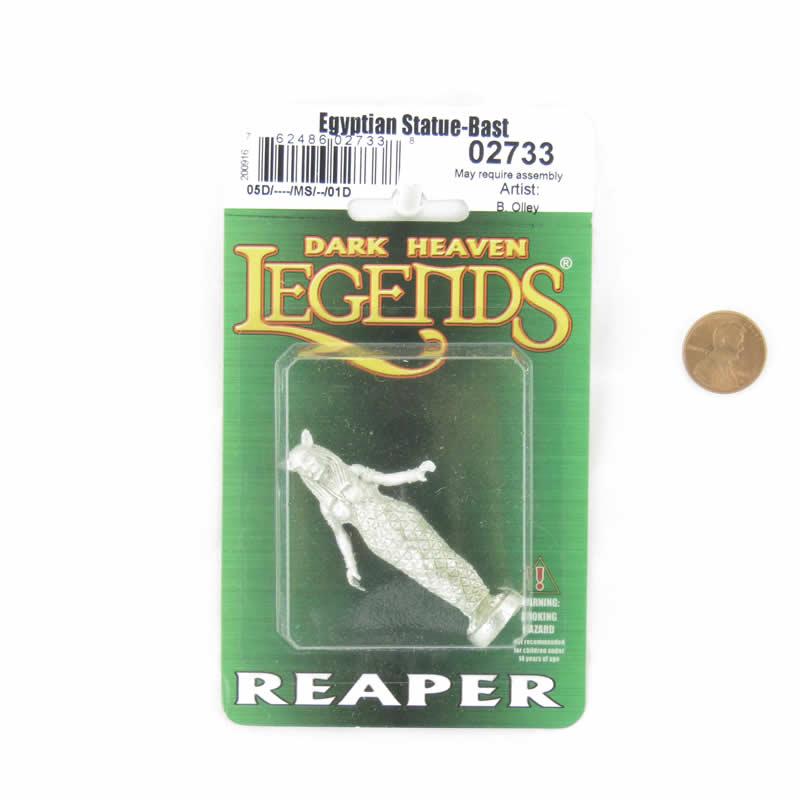 RPR02733 Egyptian Statue Bast Miniature 25mm Heroic Scale Dark Heaven Legends (ONLINE ORDER ONLY)