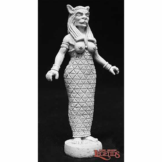 RPR02733 Egyptian Statue Bast Miniature 25mm Heroic Scale Dark Heaven Legends (ONLINE ORDER ONLY)