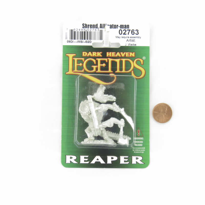 RPR02763 Alligator Man Shrend Miniature Figurine 25mm Heroic Scale Dark Heaven Legends (ONLINE ORDER ONLY)