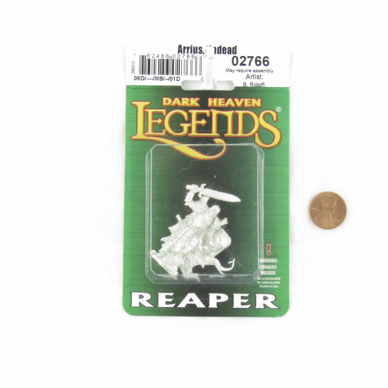 RPR02766 Arrius the Black Skeletal Champion Miniature Figurine 25mm Heroic Scale Dark Heaven Legends (ONLINE ORDER ONLY)