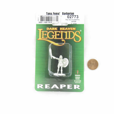 RPR02773 Tana Female Barbarian Miniature Figurine 25mm Heroic Scale Dark Heaven Legends (ONLINE ORDER ONLY)