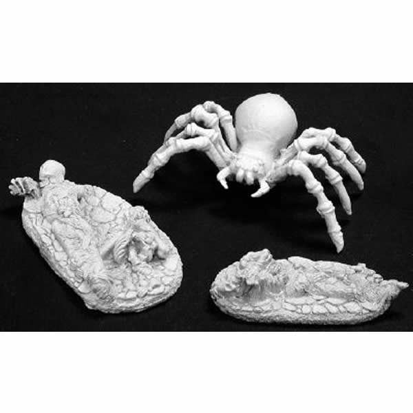RPR02784 Giant Spider and Victims Miniature Figurine 25mm Heroic Scale Dark Heaven Legends (ONLINE ORDER ONLY)