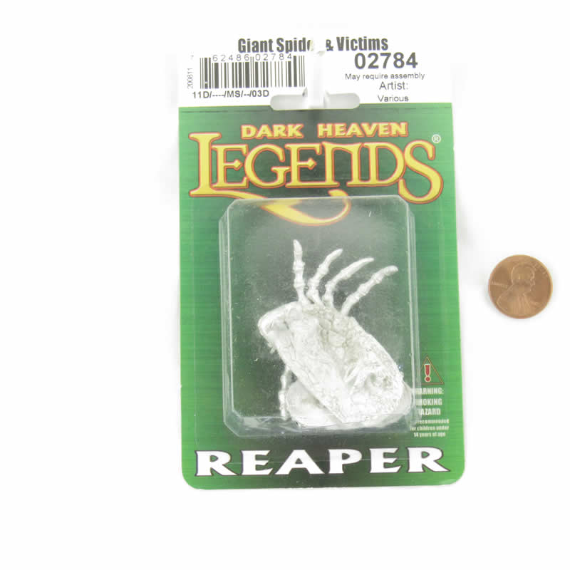 RPR02784 Giant Spider and Victims Miniature Figurine 25mm Heroic Scale Dark Heaven Legends (ONLINE ORDER ONLY)