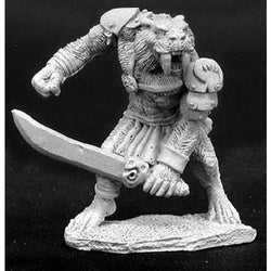 RPR02785 Sabertooth Tiger Man Miniature Figurine 25mm Heroic Scale Dark Heaven Legends (ONLINE ORDER ONLY)