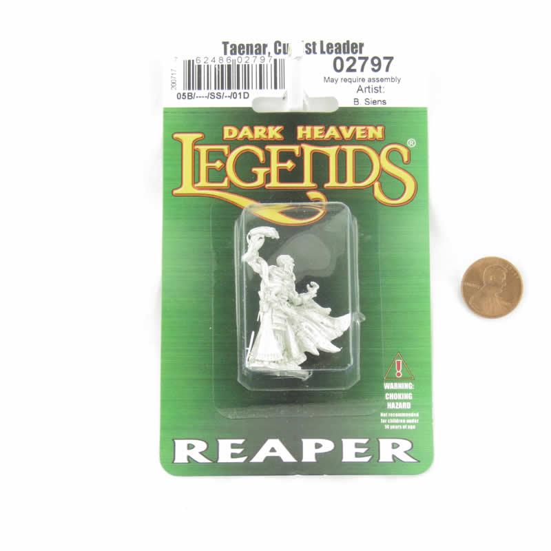 RPR02797 Taenar Cultist Leader Miniature Figurine 25mm Heroic Scale Dark Heaven Legends (ONLINE ORDER ONLY)