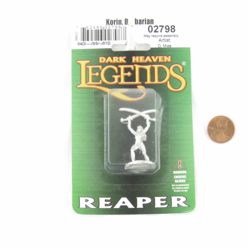 RPR02798 Korin Barbarian Miniature Figurine 25mm Heroic Scale Dark Heaven Legends (ONLINE ORDER ONLY)