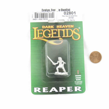 RPR02801 Evalyn Female Duelist Miniature Figurine 25mm Heroic Scale Dark Heaven Legends (ONLINE ORDER ONLY)