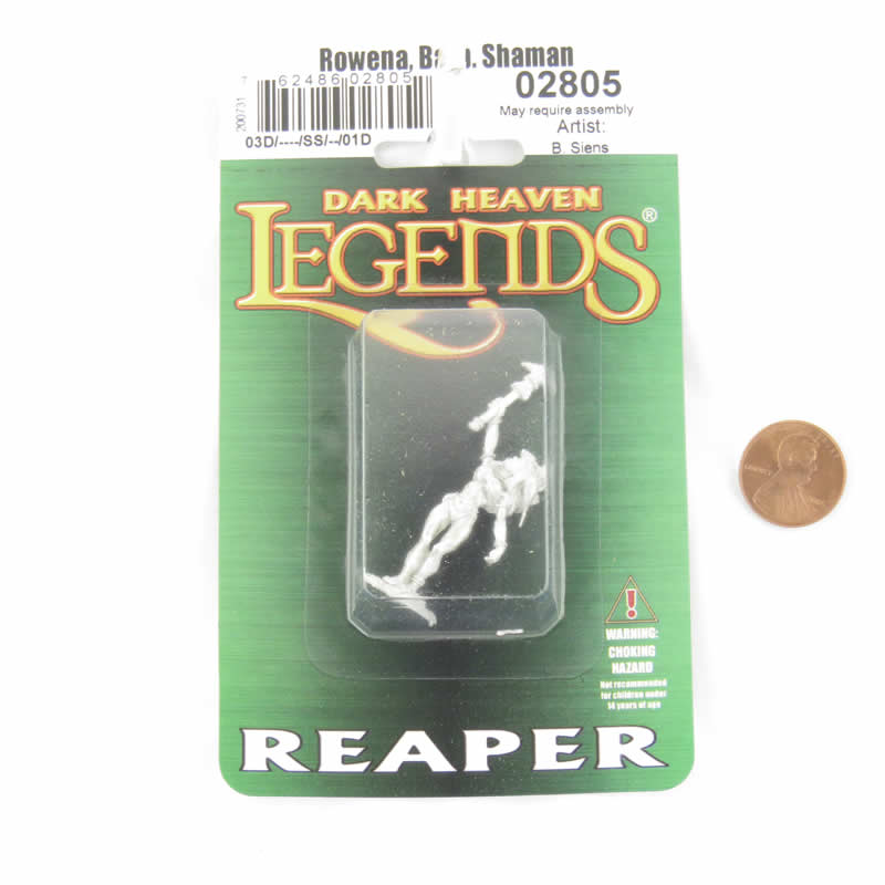 RPR02805 Rowena Barbarian Shaman Miniature Figurine 25mm Heroic Scale Dark Heaven Legends (ONLINE ORDER ONLY)